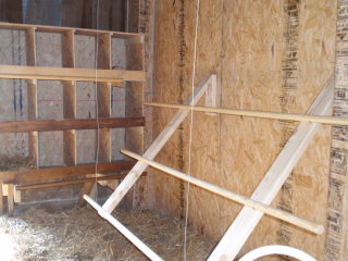Suspended chicken roost